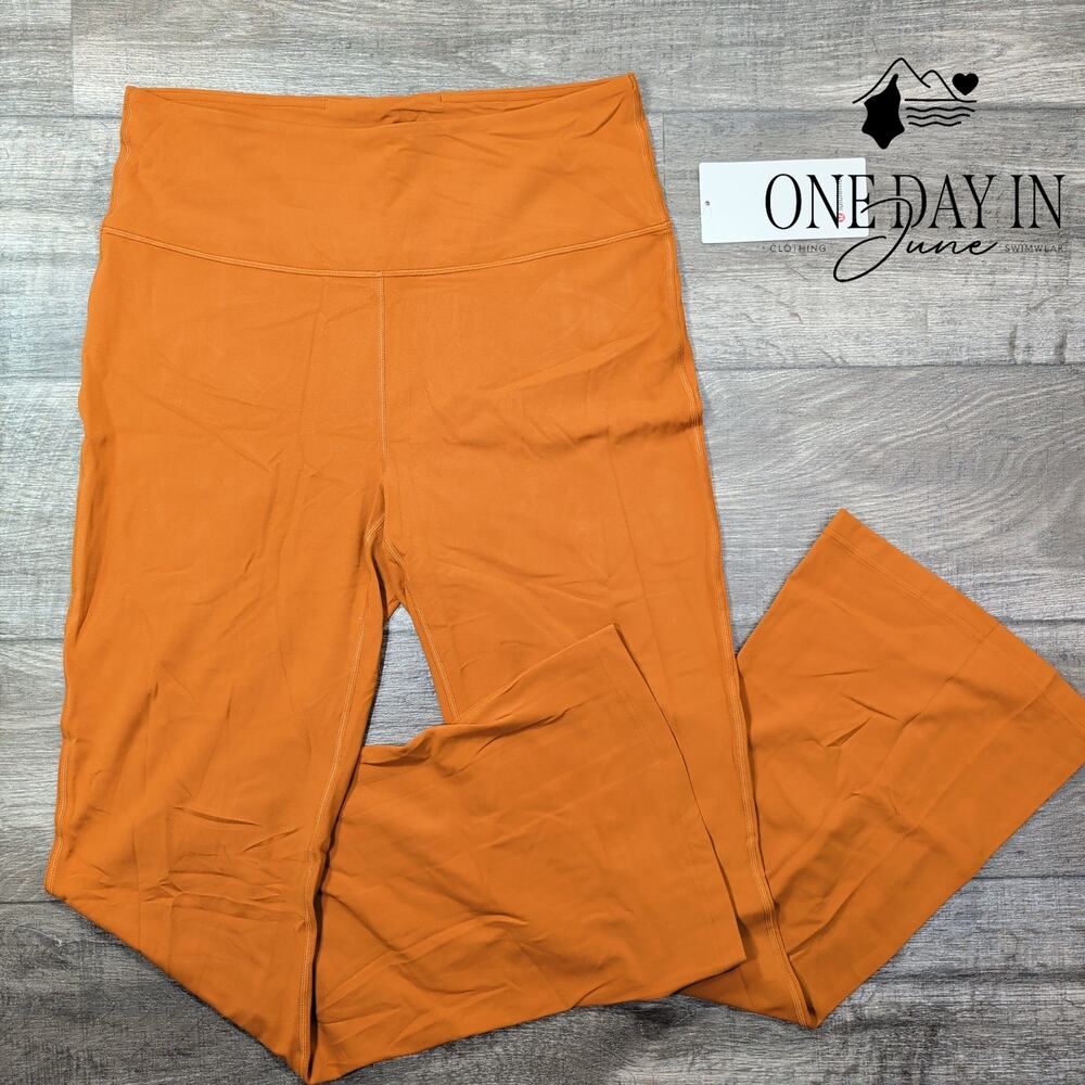 Lululemon Groove Pant SHR Flare Nulu Burnt Caramel NWT Size 14
